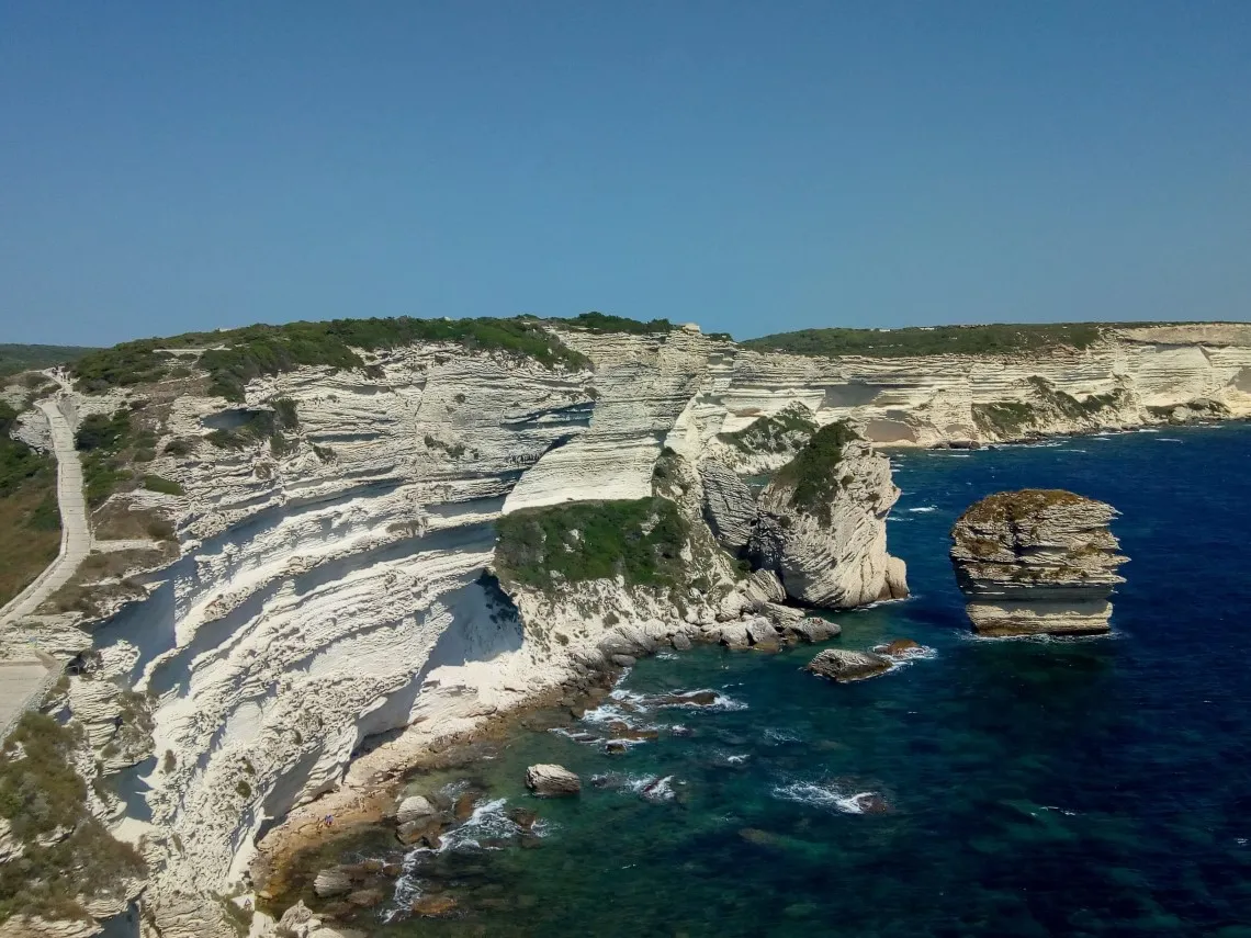 Les falaises de Bonifacio en Corse